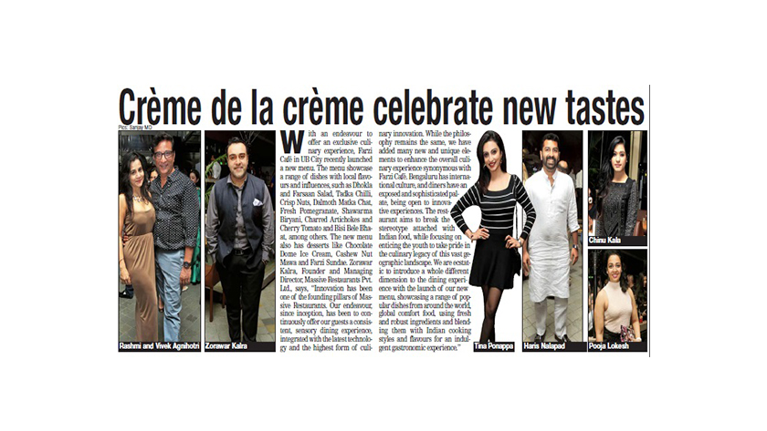 Press: Farzi Café, Bengaluru — coverage