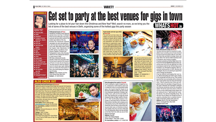 Press: Live gigs — critic’s story